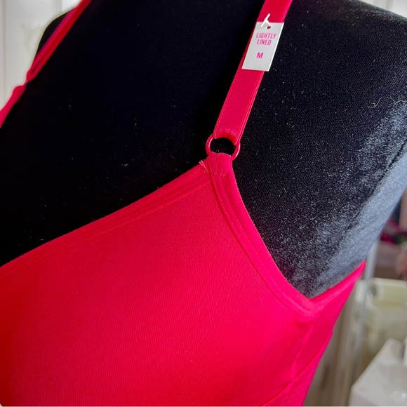 VICTORIAS SECRET PINK LOGO COOL & COMFY WIRELESS T-BACK SPORTS BRA M NWT - Picture 9 of 10